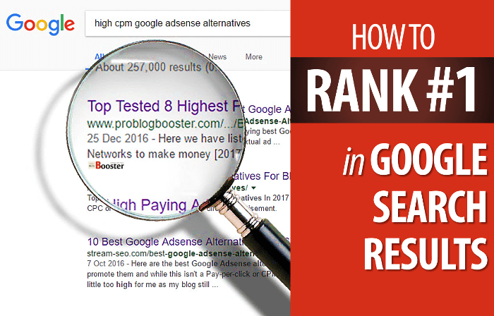 What is ranking search results?