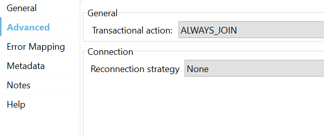 Transaction Configuration - JMS and Database Connectors