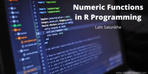 Numeric Functions in R Programming | MindsMapped